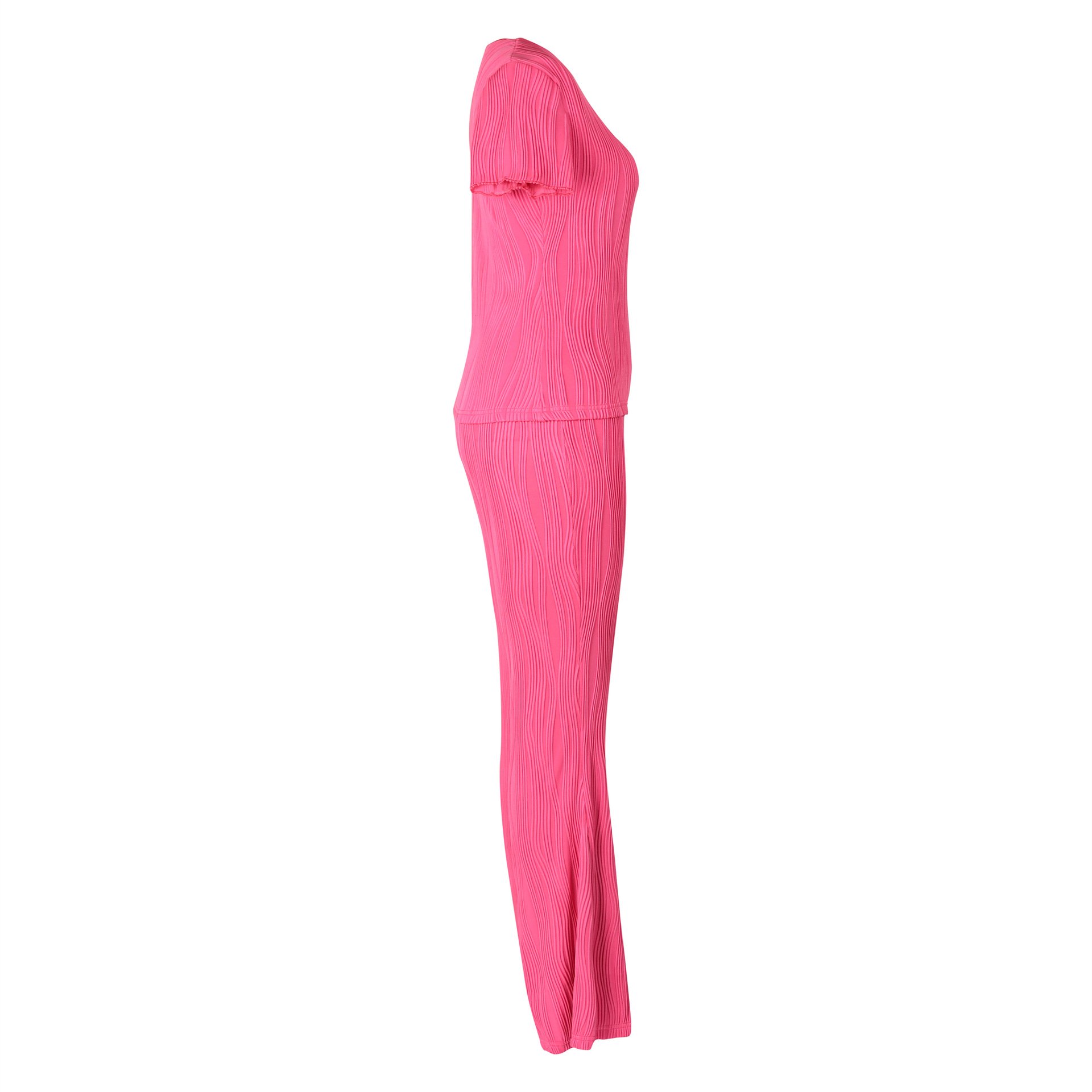 473g Weight Long Sleeve Sleeve Length Spandex, Polyester Fabric Type Pant Co-ord Set Sets Type 2 Pieces Set Quantity Holiday, Daily Occasion Round Neck Neckline Slim Fit Type Solid Color Pattern Summer, Spring Season Women's Gender Elegant, Streetwear Style Holiday Daily Women's Elegant Streetwear Solid Color Spandex Polyester Pant Co-ord Set Pants Sets 66