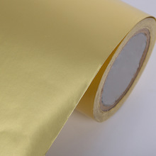 鋁箔印刷材料不干膠紙規格定 制金色標簽材料光金亞金鋁箔紙定 制