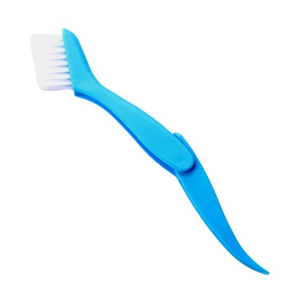 Blue folding brush