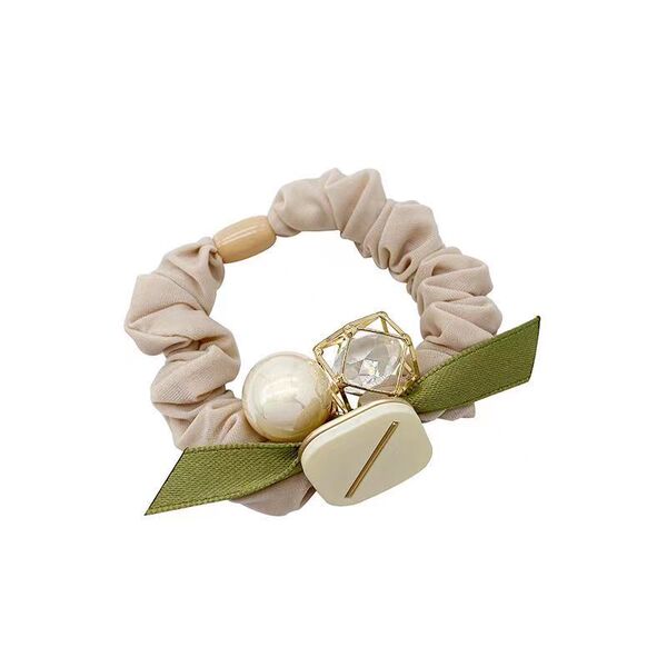 Elegant elastic hair rope pearl