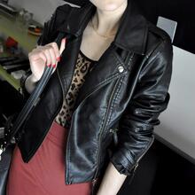 Winter jacket women coat leather coats ladies 修身外套夹克女