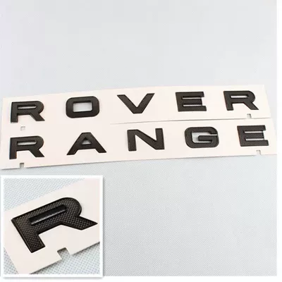 Car logo: Range Rover Sport, English front - standard-rangerover-black-border-and-black-grid