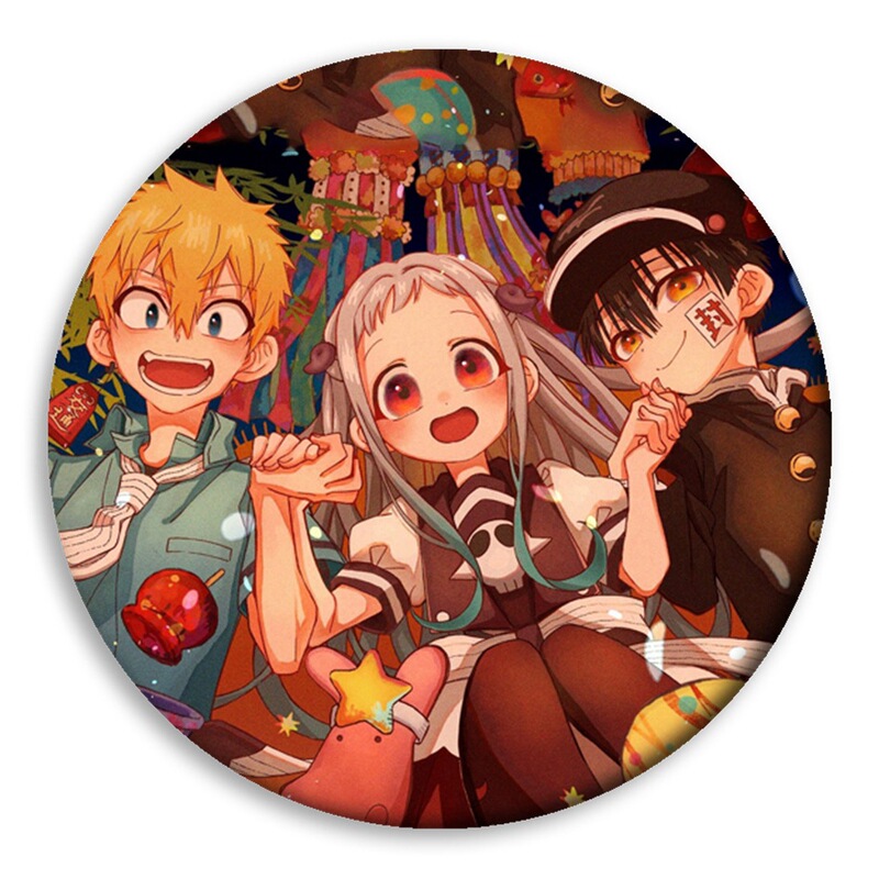 地縛少年花子君紋章の周辺は寧寧花子君ブリキの胸章を飾っています。|undefined