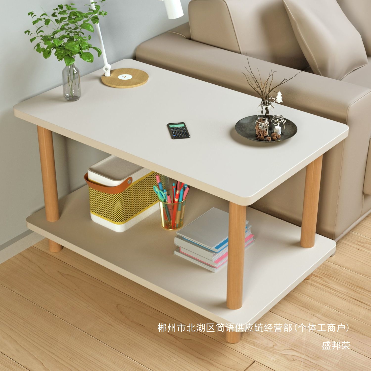 Fábrica directa pequeña mesa de cabecera de alquiler de alquiler de habitaciones mesas de cabecera de dormitorio mesas de té mesas image 2