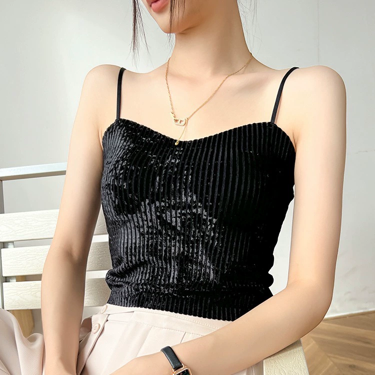 Платок из Velvet летом с чашками, жилет, короткий бюстгальтер топ, красивый спин