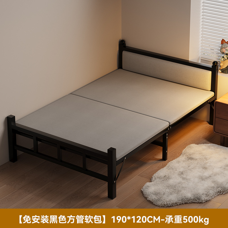 Sábanas plegables 1m2 cama simple doméstica de alquiler de adultos dormitorio de oficina marcha siesta cama de hierro