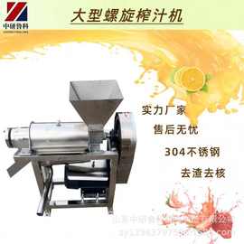 螺旋中草药挤干榨汁机 商用果蔬榨汁机图片 桑葚榨汁机厂家