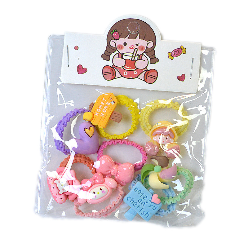 Children's cartoon harmless hair rope for early age