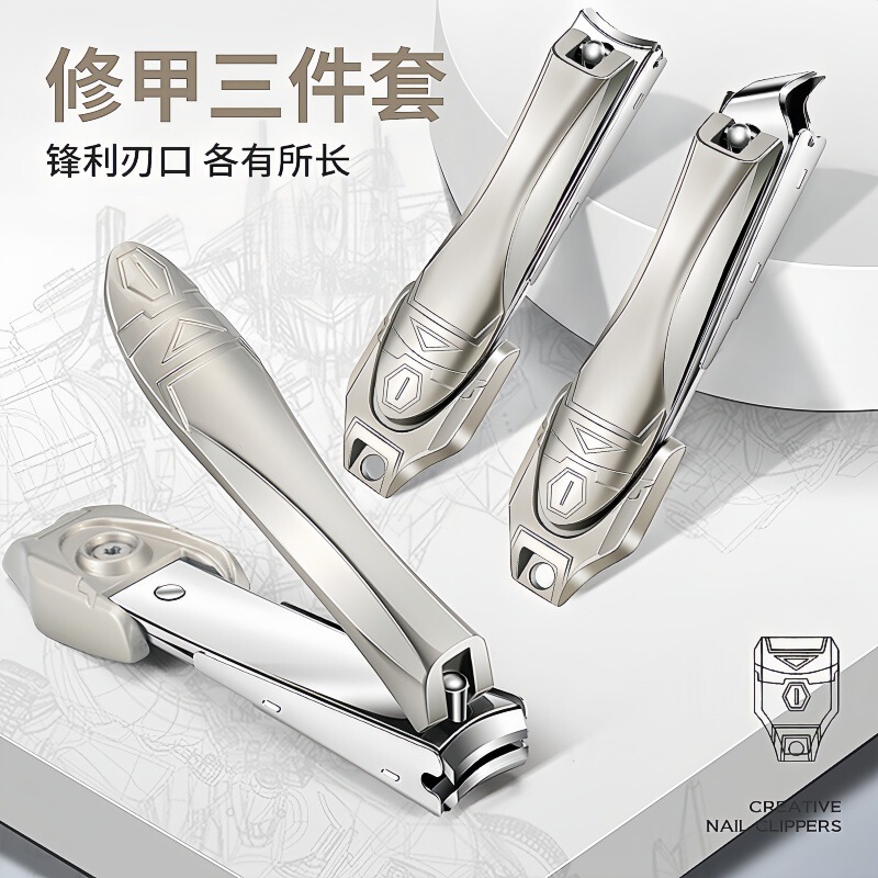 High-grade mantis nail clippers anti-splash nail clippers wholesale single large oblique nail clippers individually packaged for home