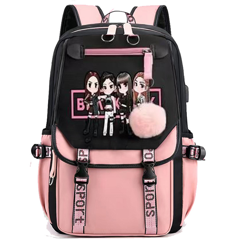 Nueva bolsa de viaje bolsa de deporte estudiante mochila bolsa de carga USB DE LOS NIÑOS gran capacidad bolsa