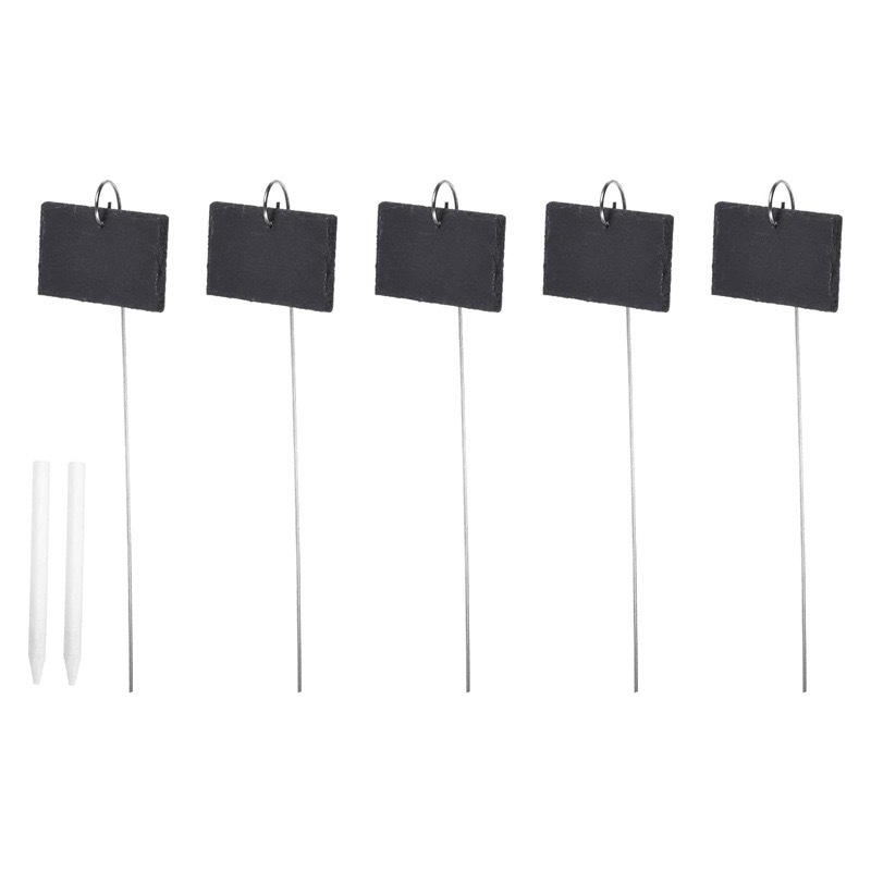 Fabricantes mayoristas etiquetas de plantas de pizarra etiquetas de flores etiquetas de árboles frutales etiquetas de acero inoxidable jardín