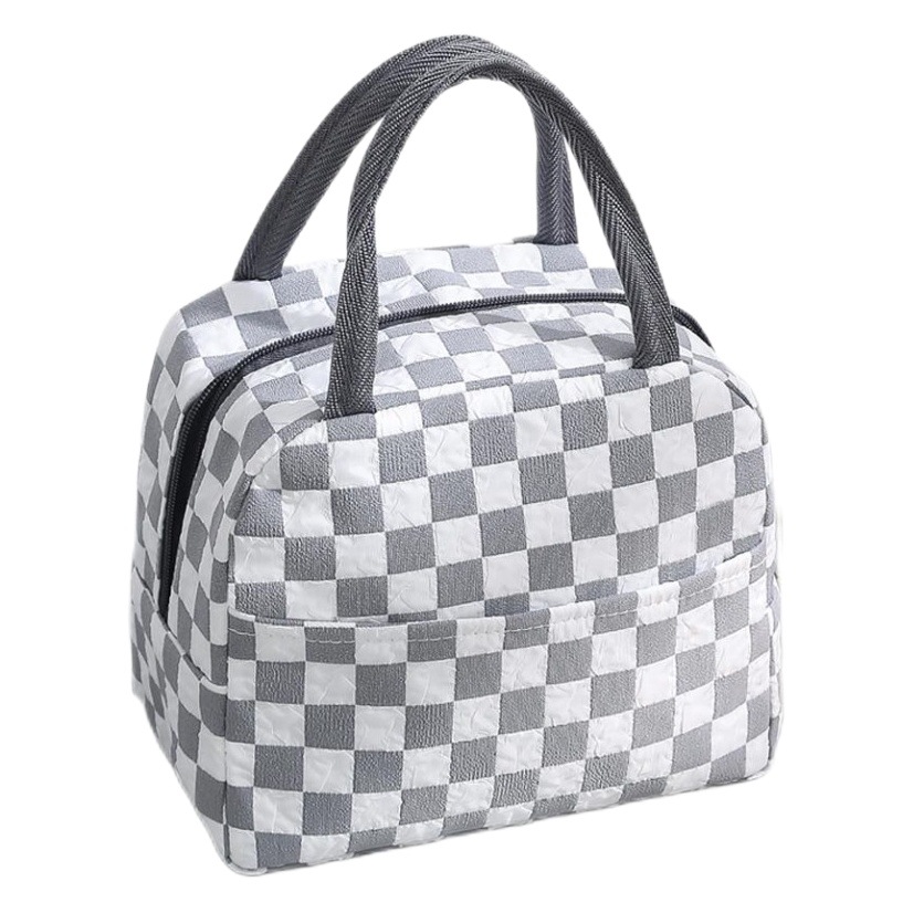 Bolsa de almuerzo portátil de gran capacidad bolsa de aislamiento térmico de estudiante bolsa de almuerzo de oficinista engrosada entrega a prueba de agua