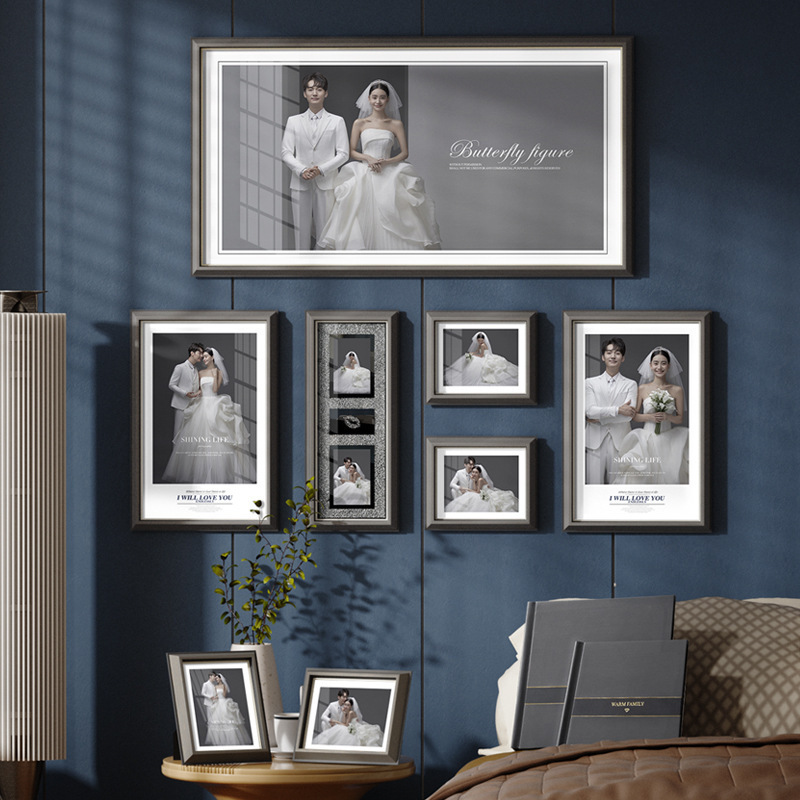 Photo Studio Wall-Mounted Photo Frames, Wedding Photo Sets, Family Portrait Frames, Photo Printing and Display Production Photo Studio Wall-Mounted Photo Frames, Wedding Photo Sets, Family Portrait Frames, Photo Printing and Display Production