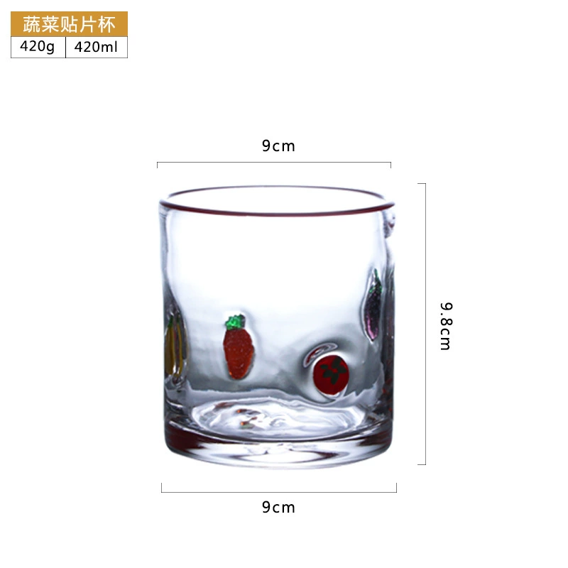 Creative cute multicoloured glass, increased thickness