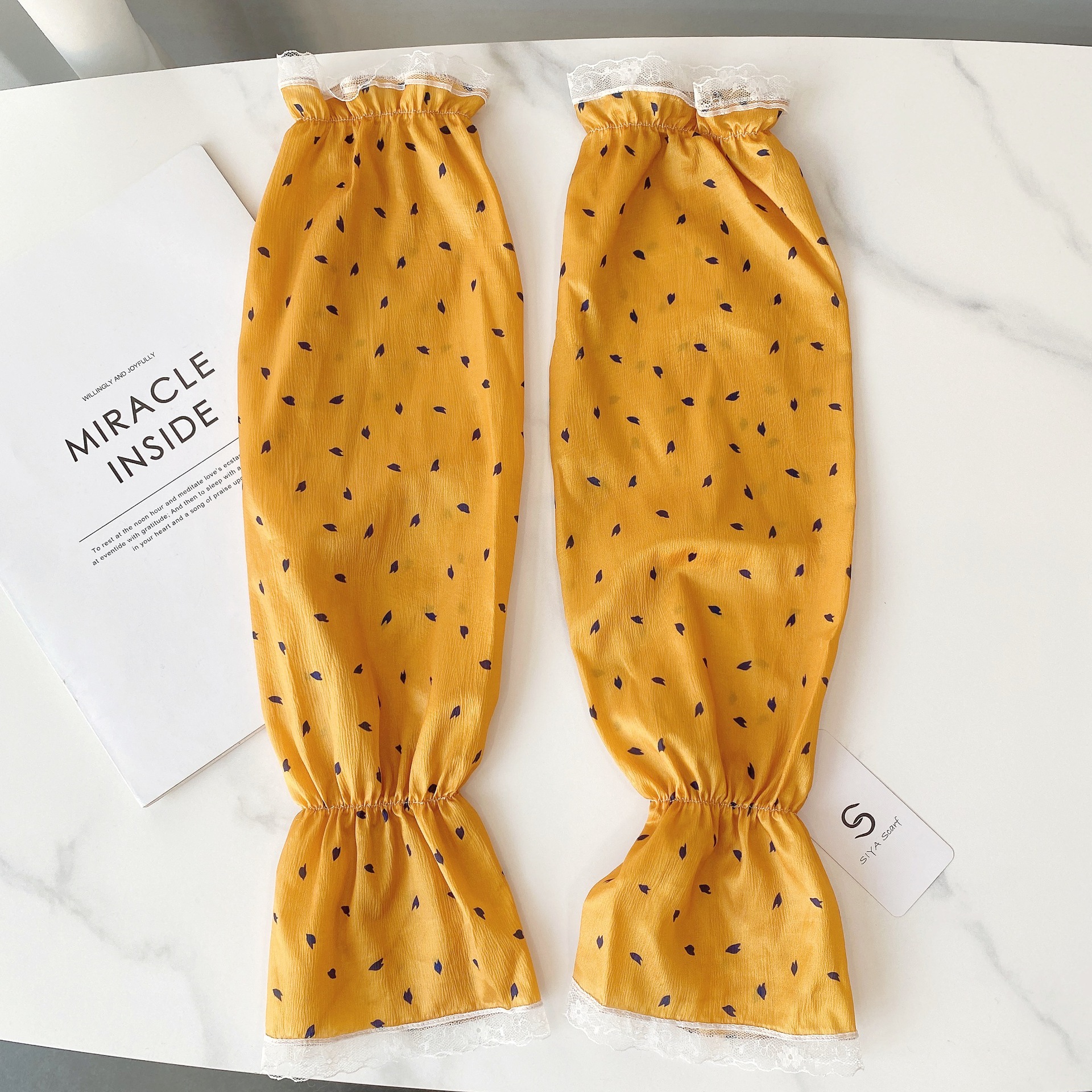 Verano protector solar de tamaño grande nuevo dulce y suelto mangas de seda de hielo fresco brazo protector de mujeres sombreado conducir mangas de bicicleta