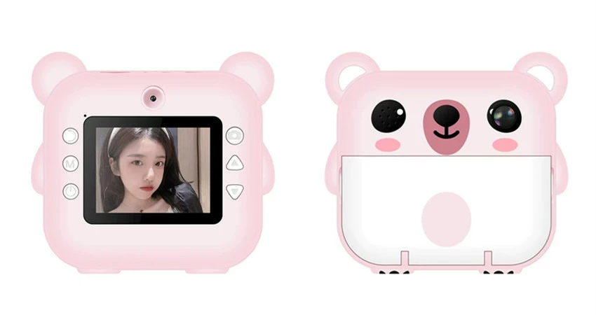 Мгновенная камера печати Y80 — детская Polaroid HD селфи-камера, цветная печать (красный/оранжевый/синий/зелёный)