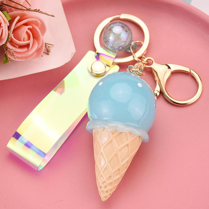 Resin Luminous Ice Cream Keychain Wholesale Nihaojewelry display picture 6