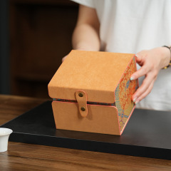 万華鏡油皮布錦箱紫砂壺建錦箱ティーカップティーポットティーセットギフトボックス香炉包装箱