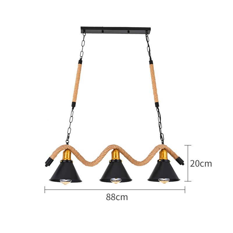 Loft hotel restaurante café bar retro industrial creativo candelabro de hierro forjado