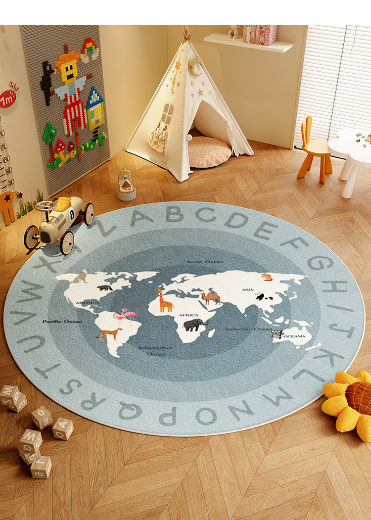 Carpet Living Room Full Carpet Early Education Center Floor Mat 2025 New Sofa Coffee Table Bedroom Bedside Carpet Delivery