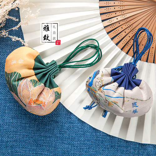 Dragon Boat Festival lotus sachet antique sachet tassel sachet empty bag car pendant gift