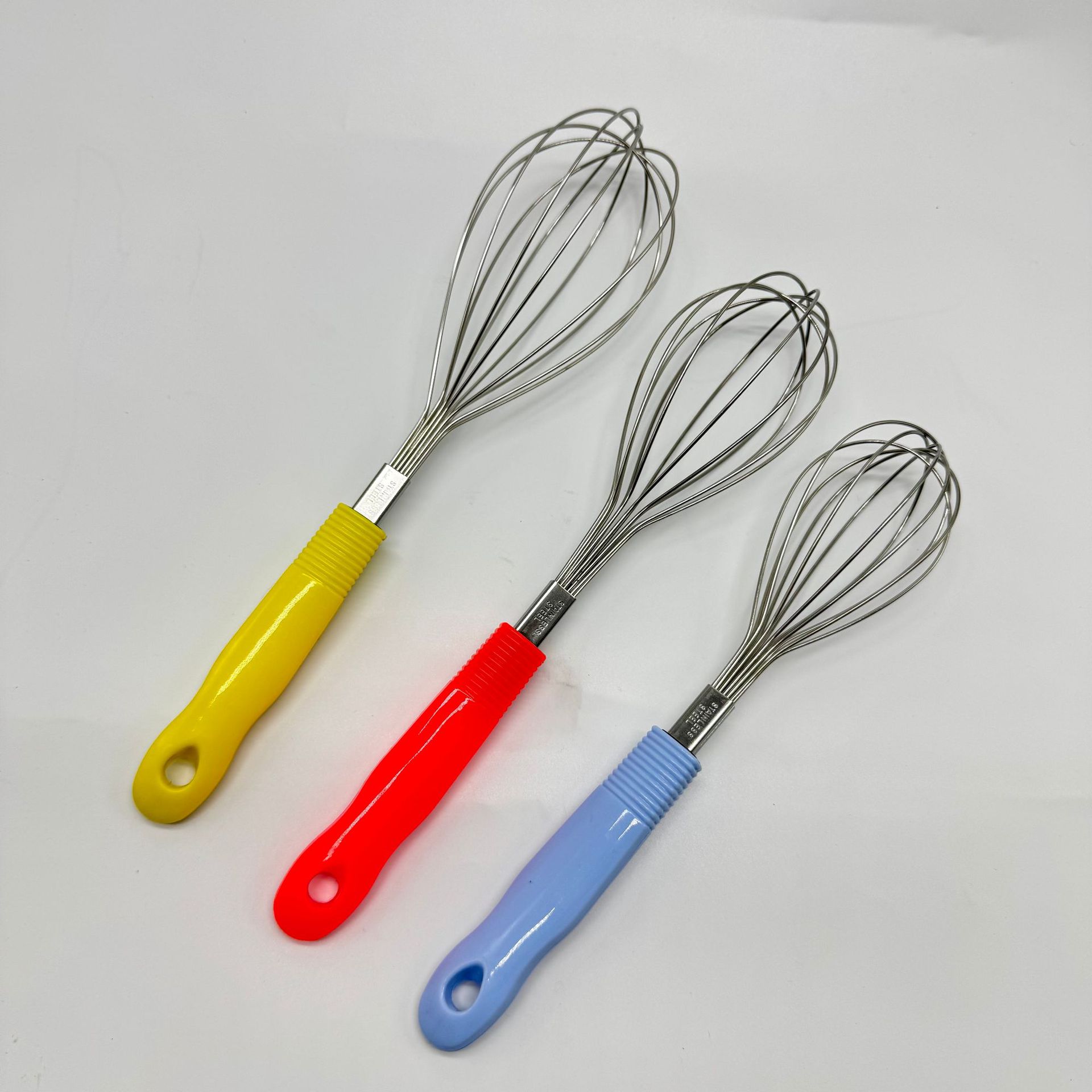 Batidor manual Batidor de fideos de acero inoxidable 304 Batidor de huevos Batidor de leche doméstico Batidor de huevos Batidor de huevos