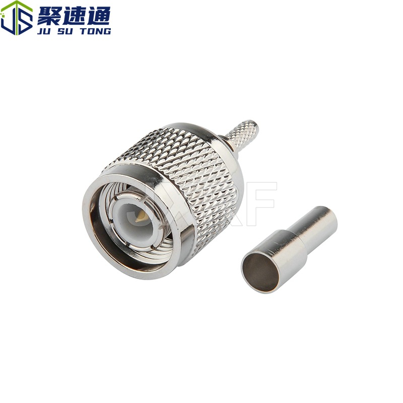 聚速通RF同轴连接器TNC-J-1.5射频头GNSS天线接头适用RG174 RG316