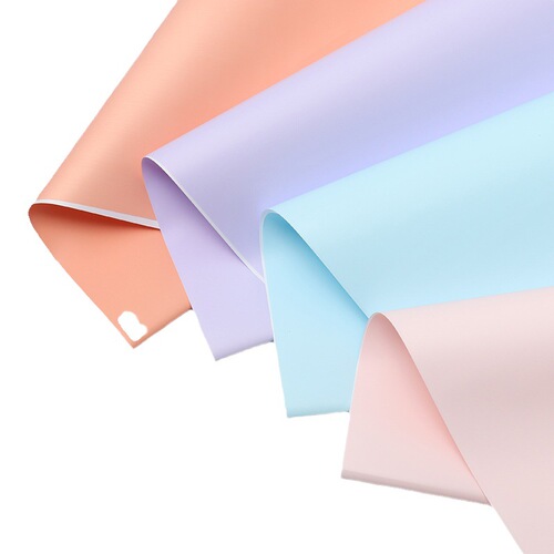 Chinese Valentine's Day new Korean wrapping paper flower shop floral materials bouquet wrapping paper waterproof two-color double-sided Ouya paper