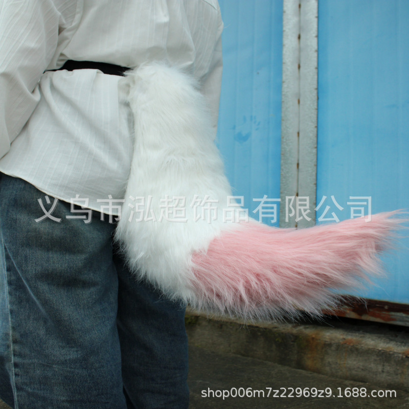 大きいサイズの手は獣の耳の獣の尾のぬいぐるみのコスプレのアクセサリの道具のキツネの尾の狼の尾のアクセサリを作ります。|undefined