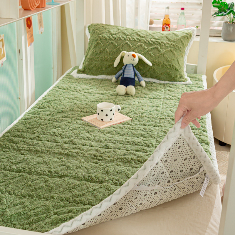 Nuevo tipo de cama de lana de leche, colchón de lana de coral lavable con máquina, colchón antideslizante de lana de coral, colchón de lana de coral, colchón de lana de coral, colchón de lana de coral image 10
