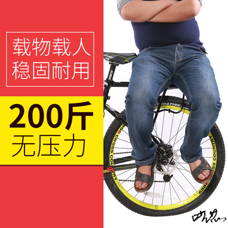 自行车后座坐垫装备后座后座架尾架大全单车货架车货架拆装铝合金