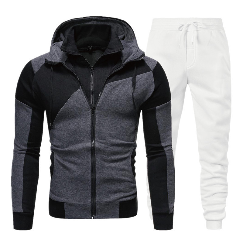 다크 그레이 + 화이트 팬츠