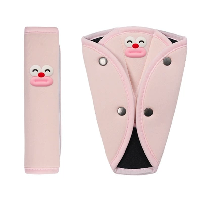 Seat belt shoulder pad: seatbelt shoulder pads, car - ice-silk-pink-shoulder-pads-set-of-two