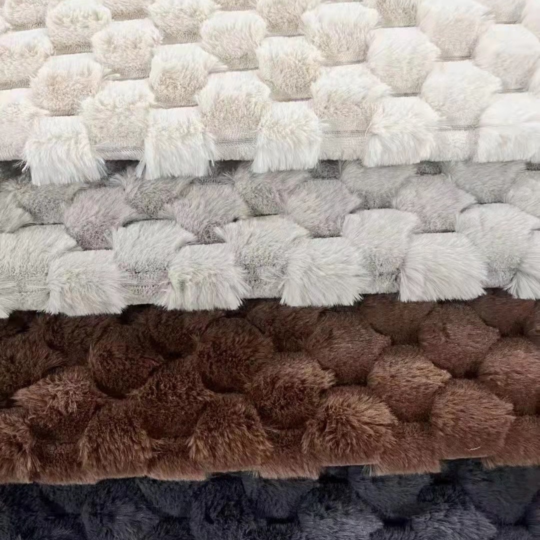 Manufactor customized Jacquard weave Rabbit's hair Plucked rabbit fur Rabbit's hair Merbau Home textiles Pillow Merbau