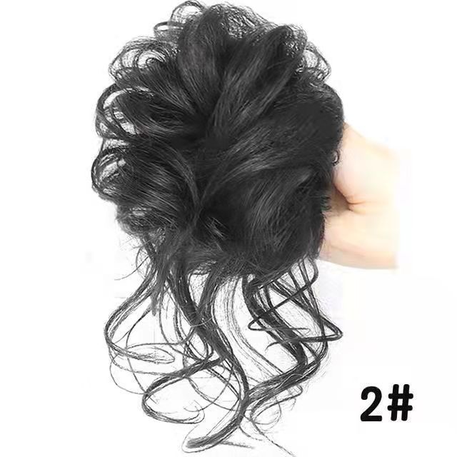 Estilo coreano elegante natural mullido perezoso temperamento peluca larga barba updo peluca bolsa Cheongsam fotografía updo accesorios para el cabello
