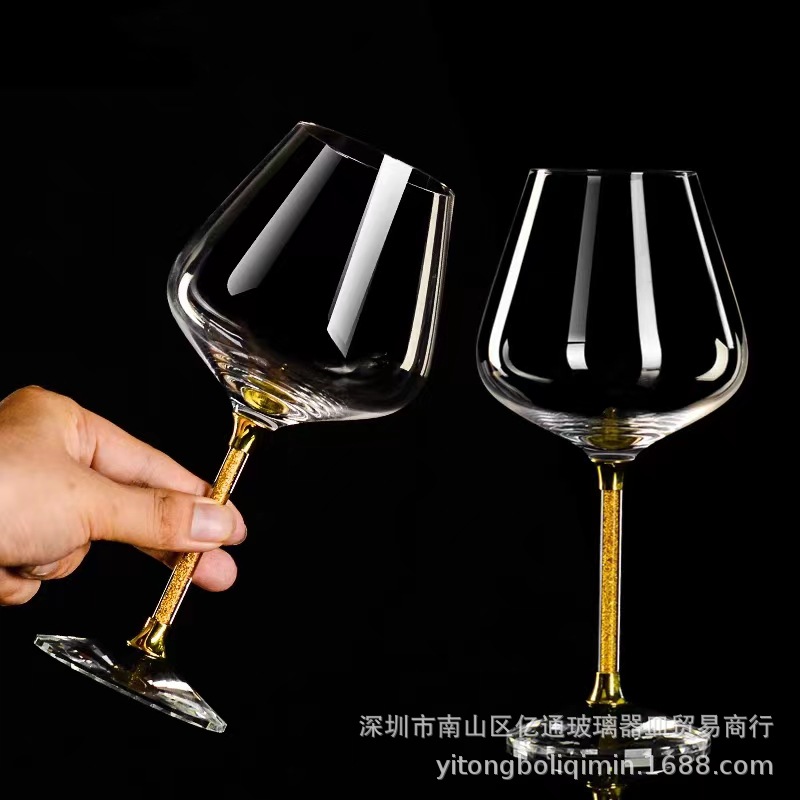 Crystal wineglass