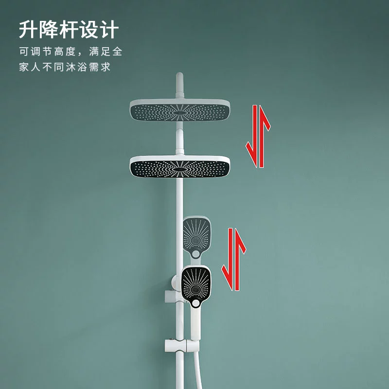 Piano keys Shower Set Multi -Functional Show High -pressure Spray Gun Terminal Display Bronze Show Set