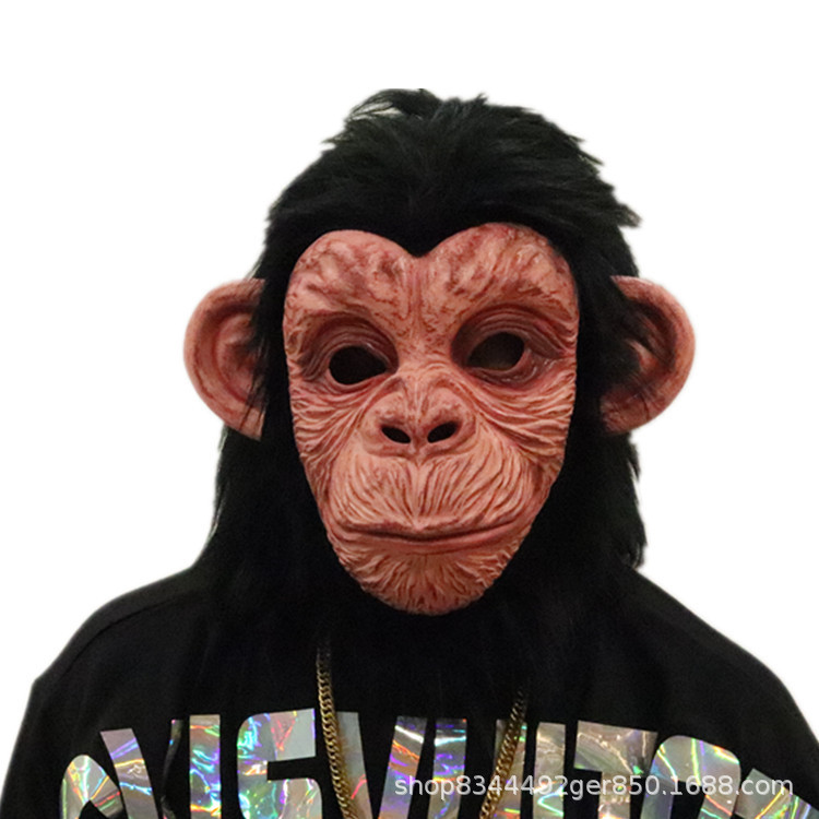 Gorila máscara sombrero Deng Chao mismo látex animal Halloween rendimiento