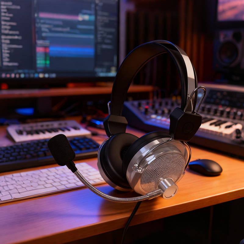 Nuevos auriculares 301 cómodos para usar llamadas de reducción de ruido juegos de deportes electrónicos computadora auriculares con cable en stock