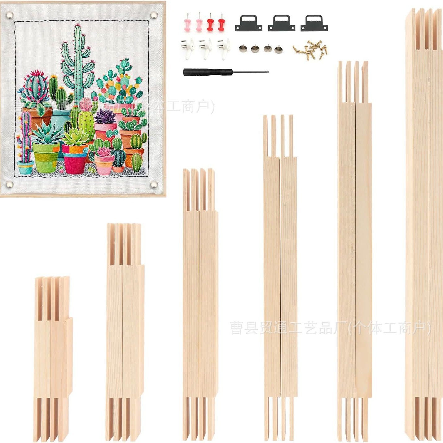 Cross-Border Wooden Canvas Stretching Frame Splicing Oil Painting Frame Photo Photo Frame Cross Stitch Photo Poster Embroidery Frame