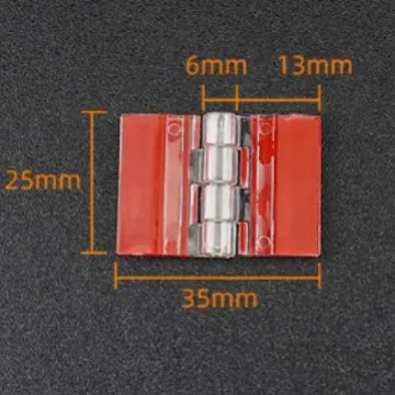 哈泰 Self-adhesive acrylic transparent hinge plexiglass hinge bonded acrylic box plastic hinge