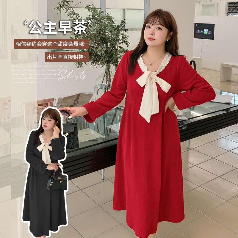  春  XL-5XL 大きいサイズ ワンピース