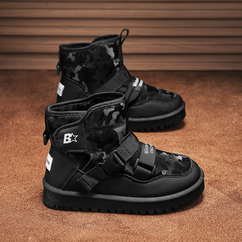Детские зимние сапоги 2023, новые зимние мужские и женские непромокаемые хлопчатобумажные сапоги из холодостойкой ткани, утолщенная теплая обувь с прилива