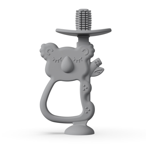 Koala baby silicone teether, molar stick, toothbrush, two-in-one teether, baby anti-eating hand comfort toy