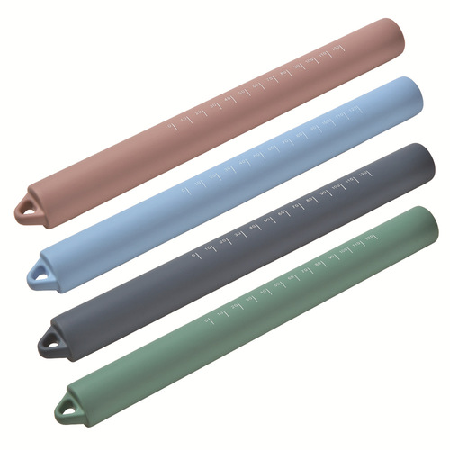 Morandi color all-in-one silicone rolling pin rolling pin with graduated flour stick kitchen baking tool