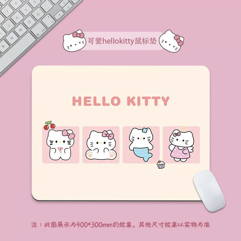 Hello Kitty, маленькая мультяшная милый мышонок, фуксия ноутбук, клавиатура, на заказ