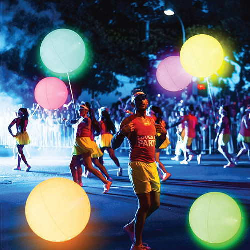 Factory Inflatable Glowing LED Flash Beach Ball with Remote Control, 16 Color Change Lights, Fun Ball Beach Ball