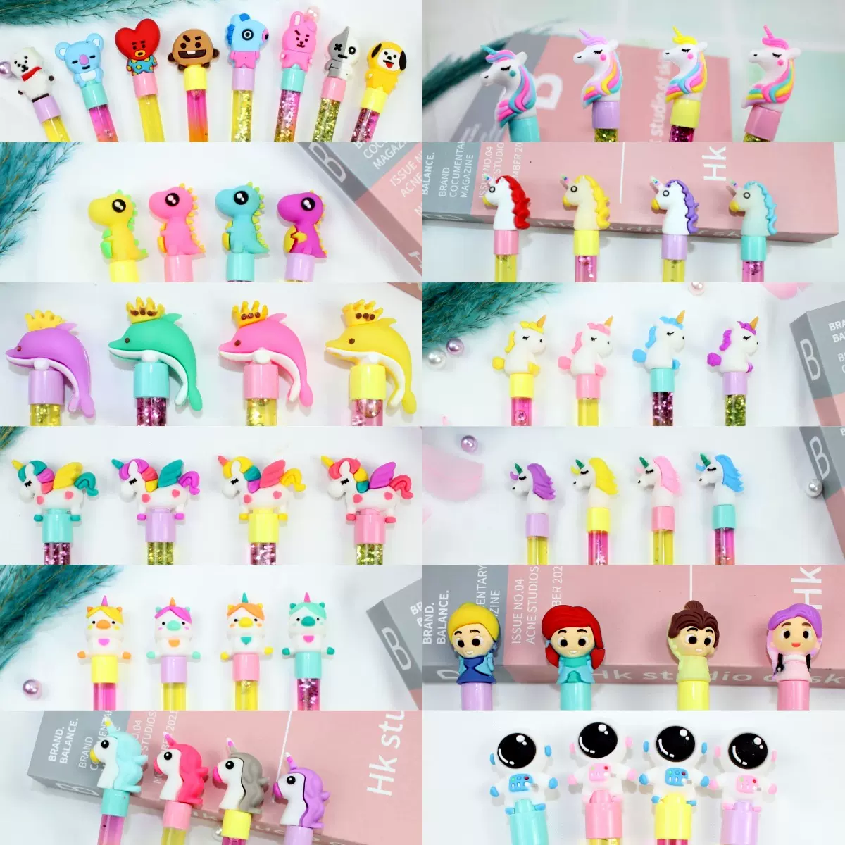 创意软胶头pvc中性笔笔帽滴胶铅笔保护套立体儿童笔帽批发外贸