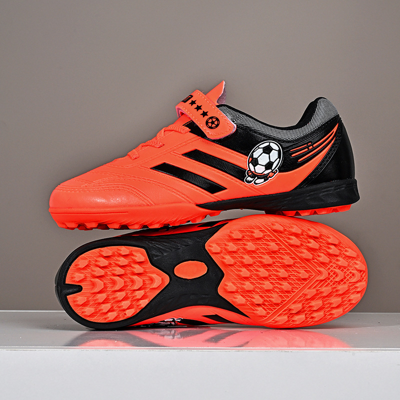 Zapatos de Fútbol Infantil con Tacos de Goma de Malla Ligeros para Césped Natural y Artificial