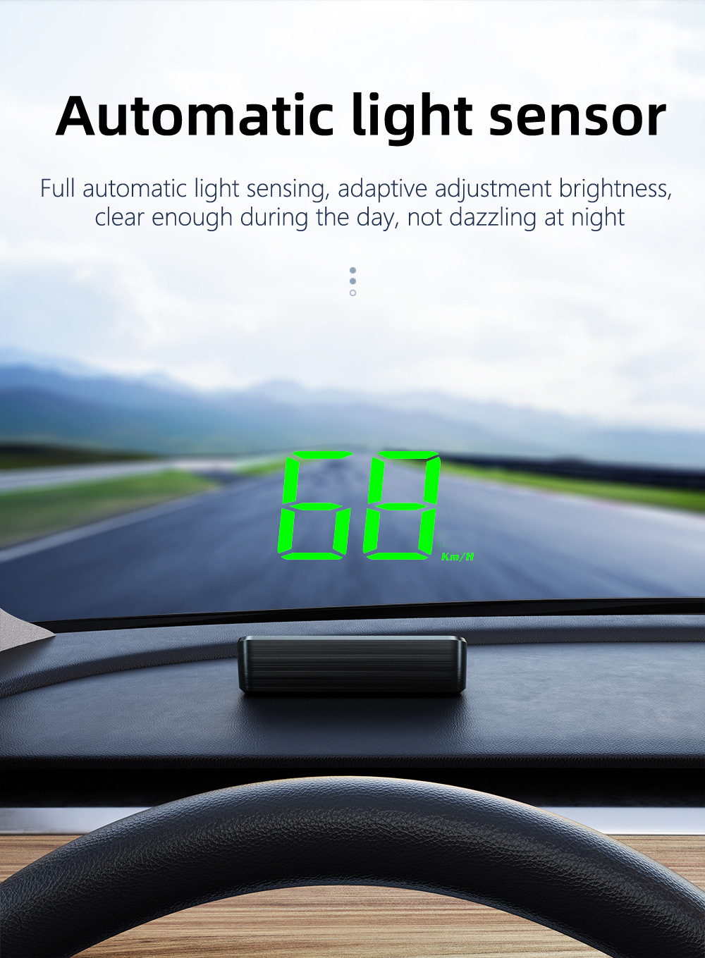 M2 New Universal HUD Head-Up Display Car GPS Speedometer KM/MPH High-Definition Display Screen Manufacturer
